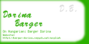 dorina barger business card